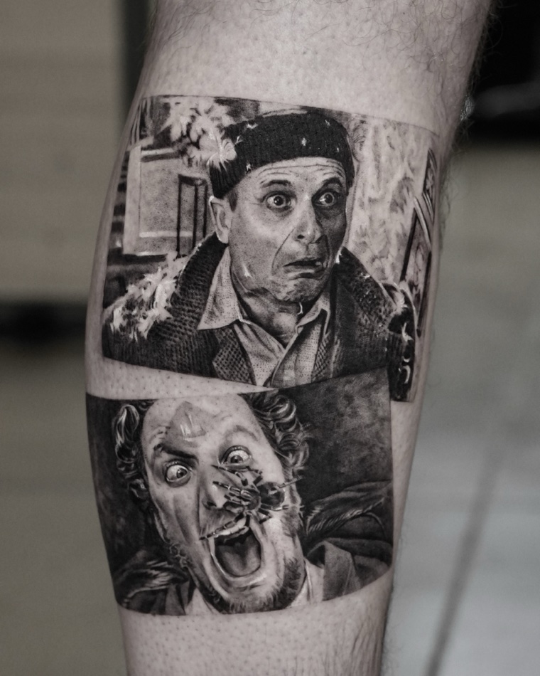 Black and grey realism tattoo by Goldy Z