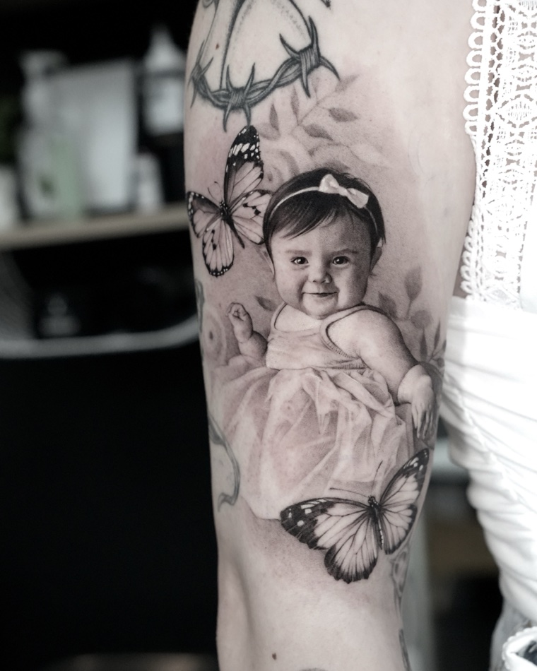 Black and grey realism tattoo by Goldy Z, 12