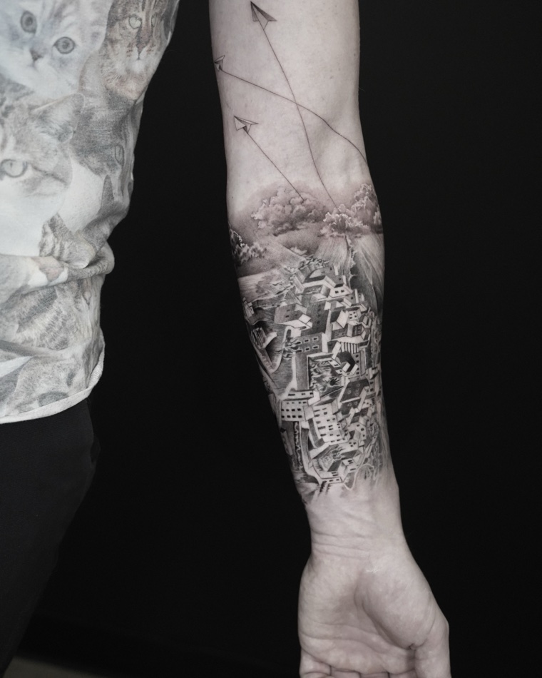 Black and grey realism tattoo by Goldy Z, 17