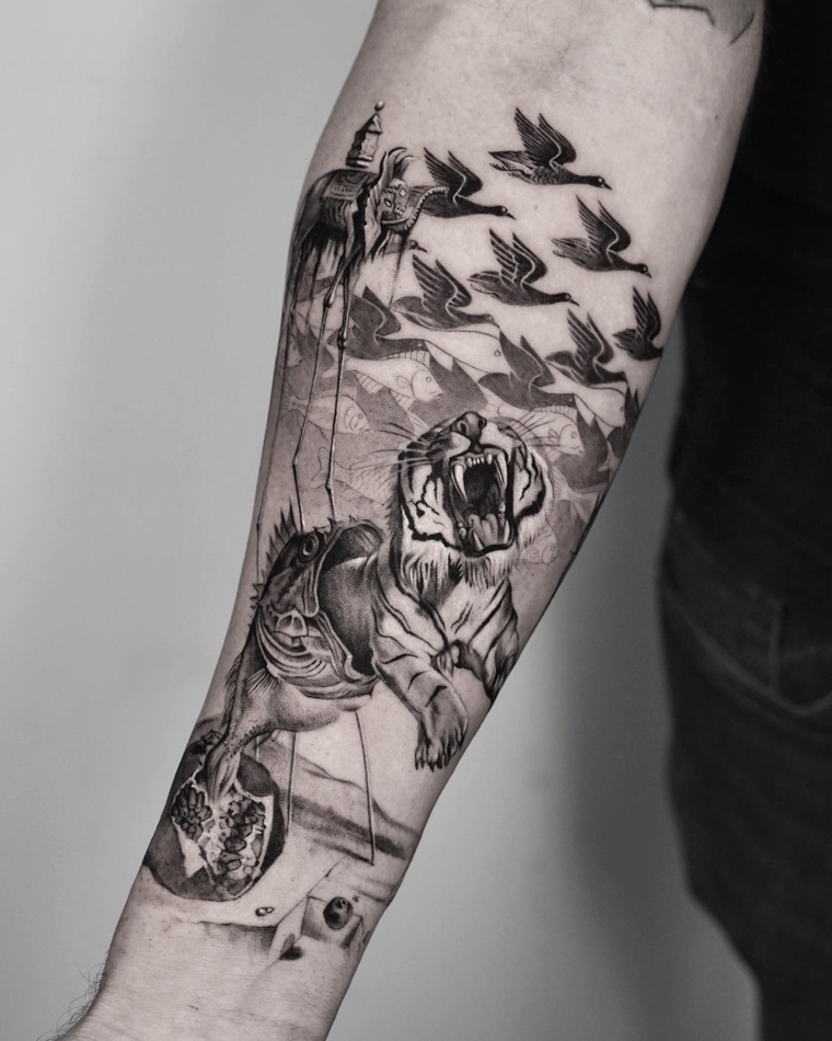 Black and grey realism tattoo by Goldy Z, 18