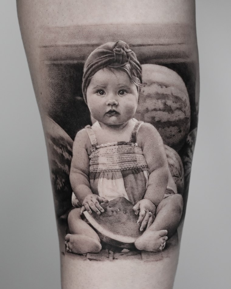 Micro-realism tattoo by Goldy Z, 15